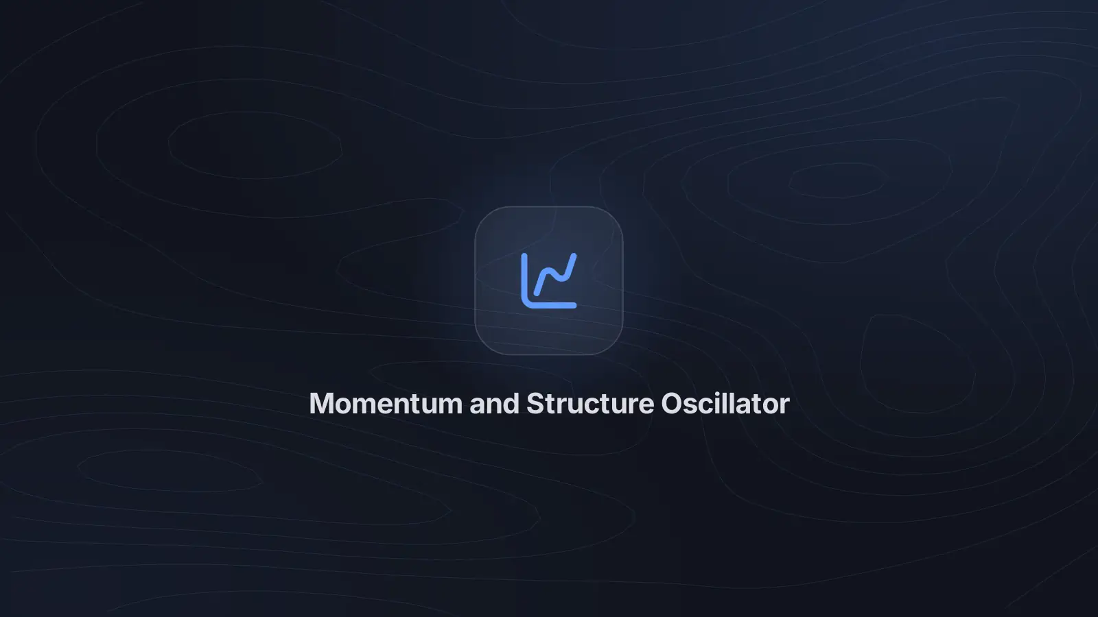 Momentum and Structure Oscillator under a gold 15-minute chart: momentum oscillator pane with shaded extremes and markers